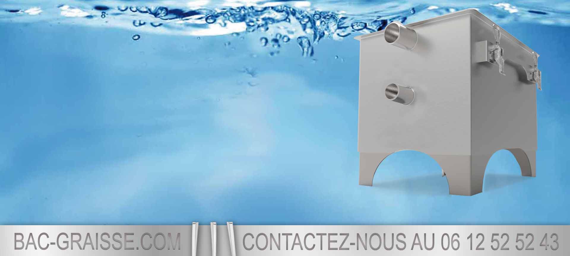 La vanne de vidange de graisse facilite l'entretien du séparateur inox
